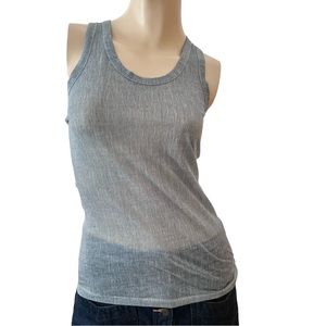 Rag & Bone Jean- blue and white striped printed tank- xs